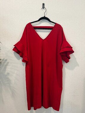 No Brand Dress Large Red